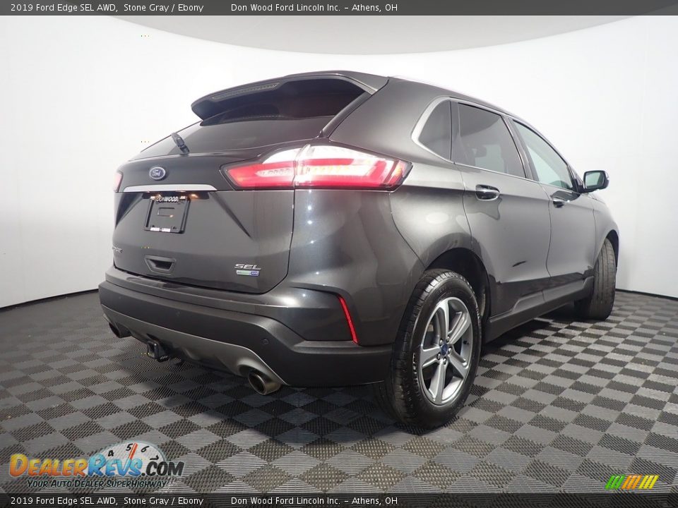 2019 Ford Edge SEL AWD Stone Gray / Ebony Photo #17
