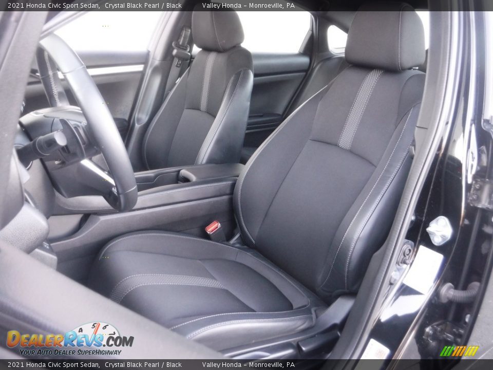 2021 Honda Civic Sport Sedan Crystal Black Pearl / Black Photo #13