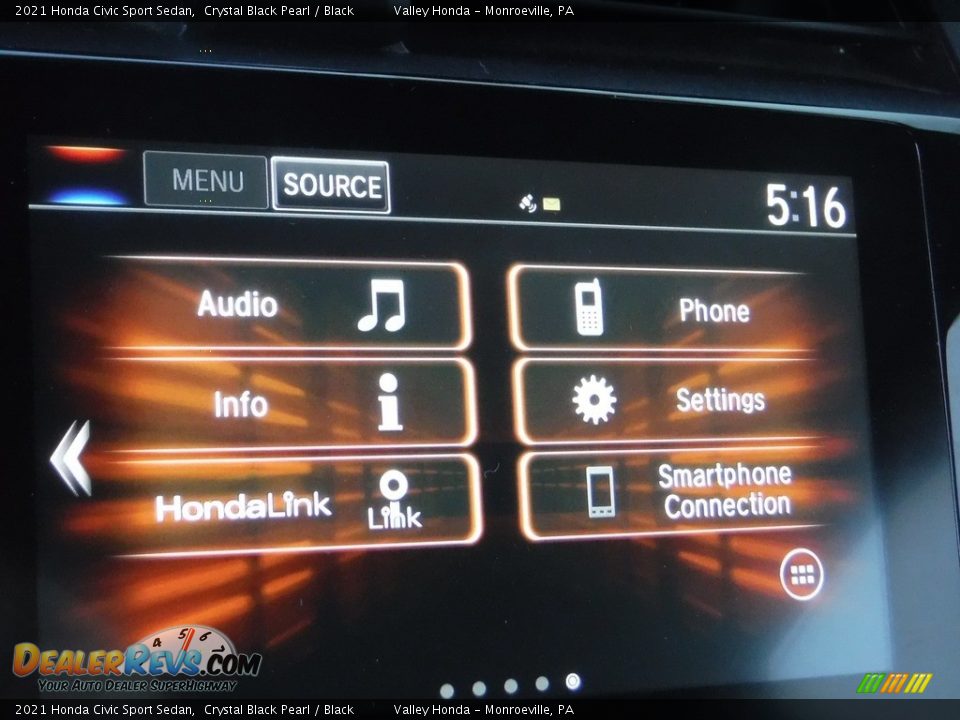 2021 Honda Civic Sport Sedan Crystal Black Pearl / Black Photo #17