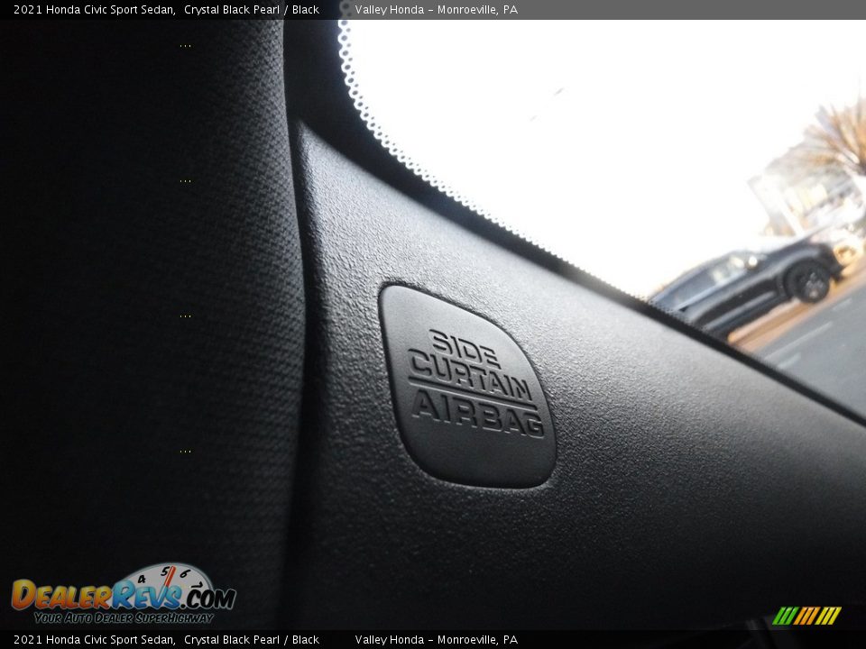 2021 Honda Civic Sport Sedan Crystal Black Pearl / Black Photo #19