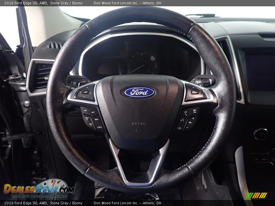2019 Ford Edge SEL AWD Stone Gray / Ebony Photo #27