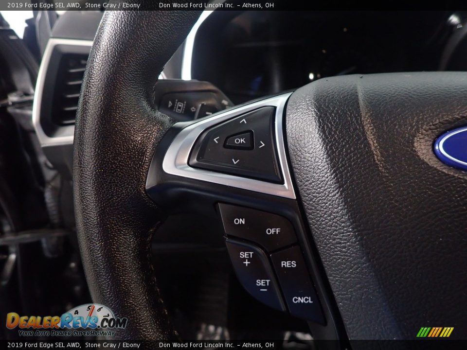 2019 Ford Edge SEL AWD Stone Gray / Ebony Photo #29
