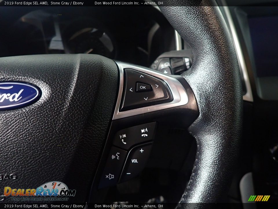 2019 Ford Edge SEL AWD Stone Gray / Ebony Photo #30