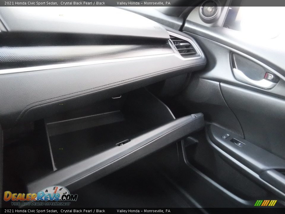 2021 Honda Civic Sport Sedan Crystal Black Pearl / Black Photo #23
