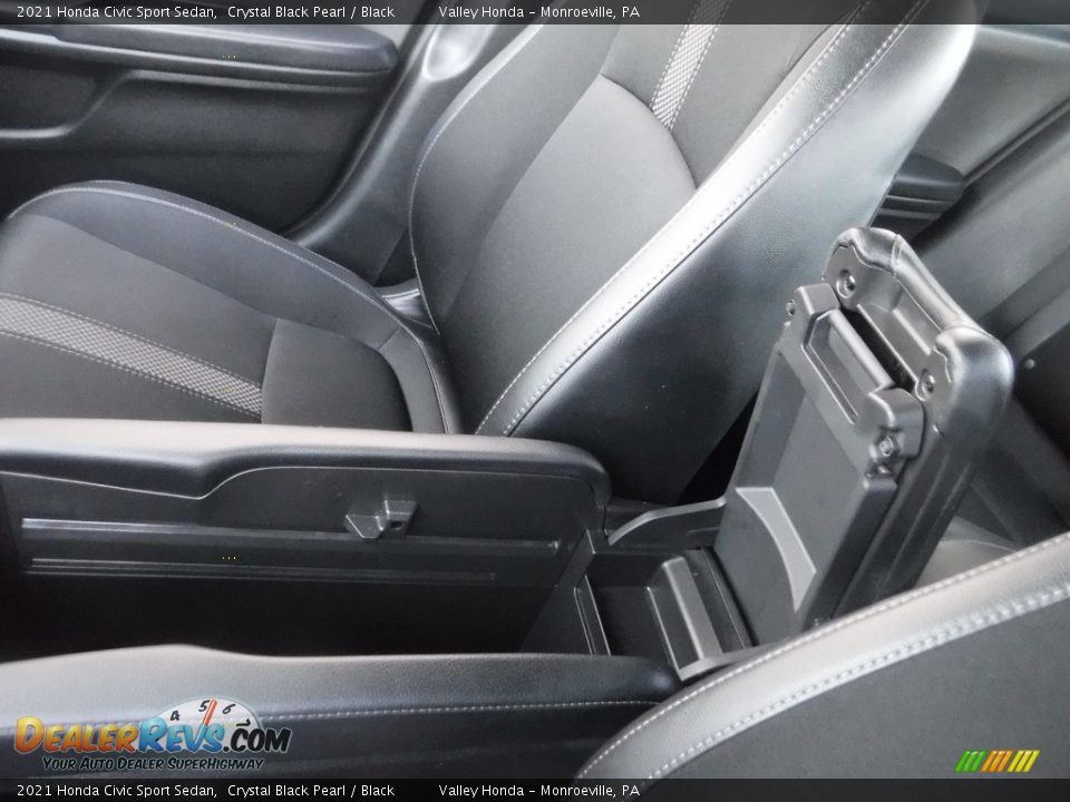 2021 Honda Civic Sport Sedan Crystal Black Pearl / Black Photo #24