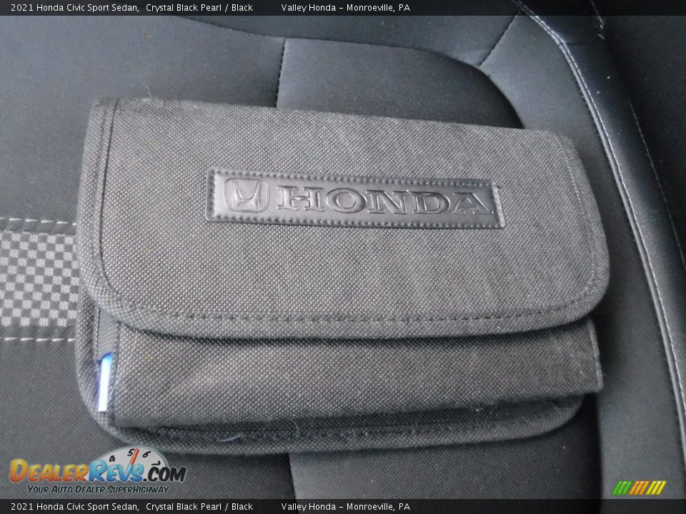2021 Honda Civic Sport Sedan Crystal Black Pearl / Black Photo #27