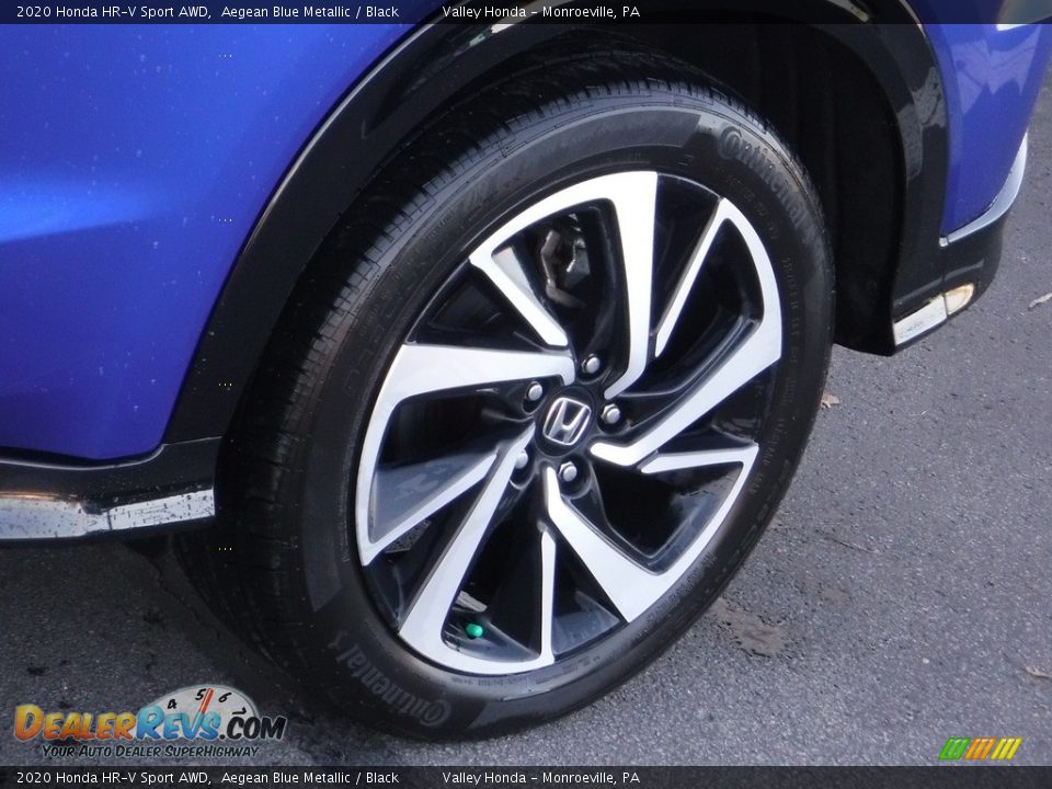 2020 Honda HR-V Sport AWD Aegean Blue Metallic / Black Photo #3