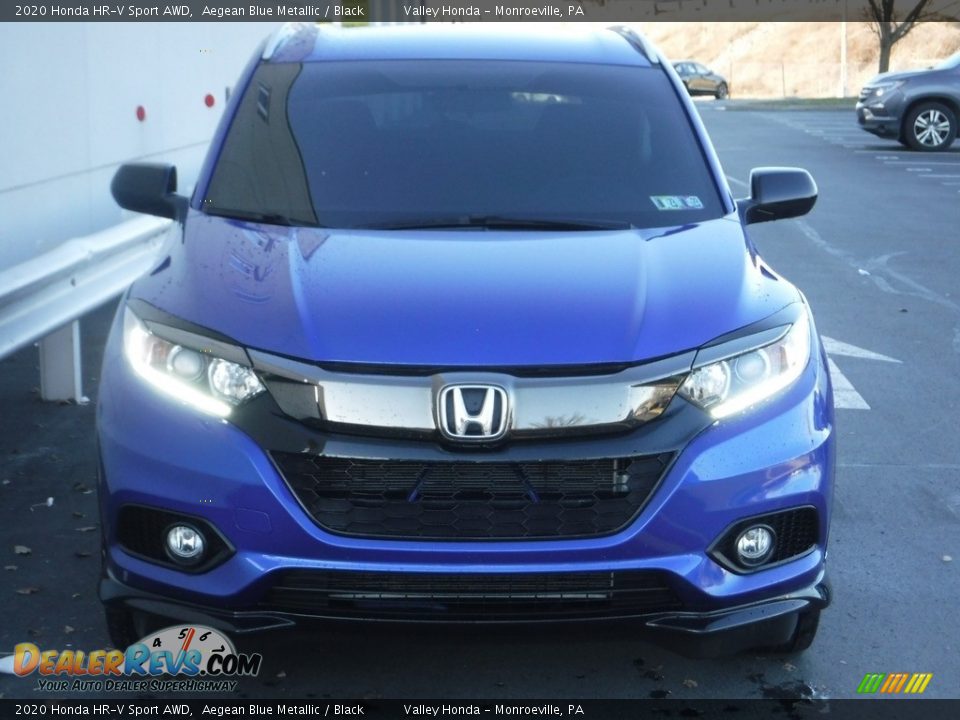 2020 Honda HR-V Sport AWD Aegean Blue Metallic / Black Photo #4