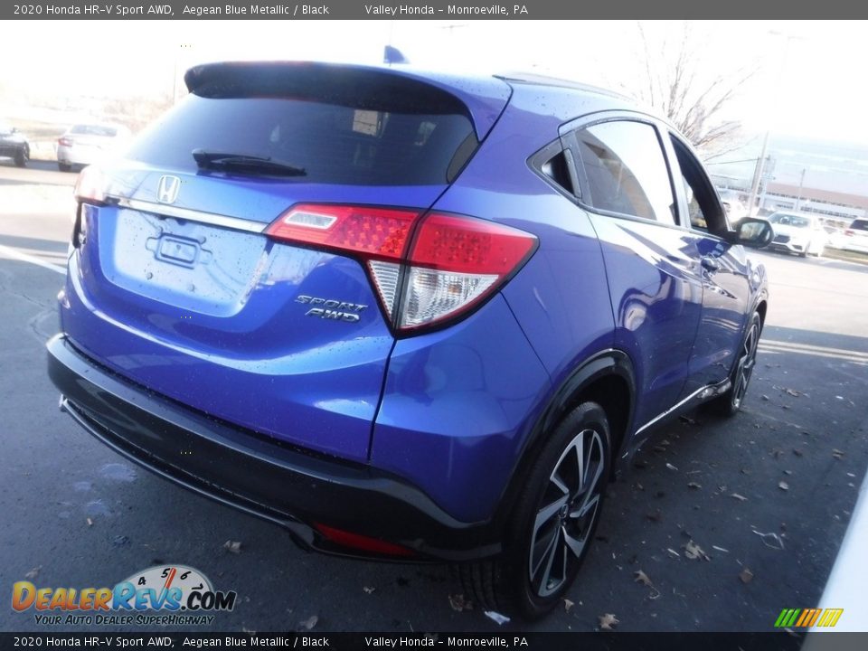 2020 Honda HR-V Sport AWD Aegean Blue Metallic / Black Photo #7