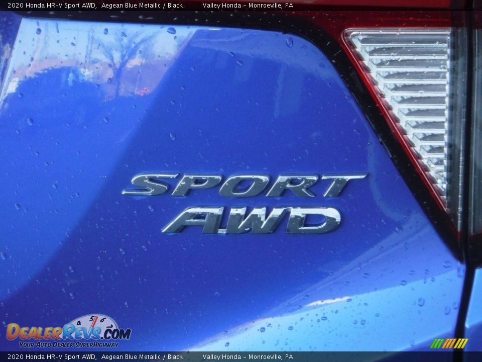 2020 Honda HR-V Sport AWD Aegean Blue Metallic / Black Photo #8
