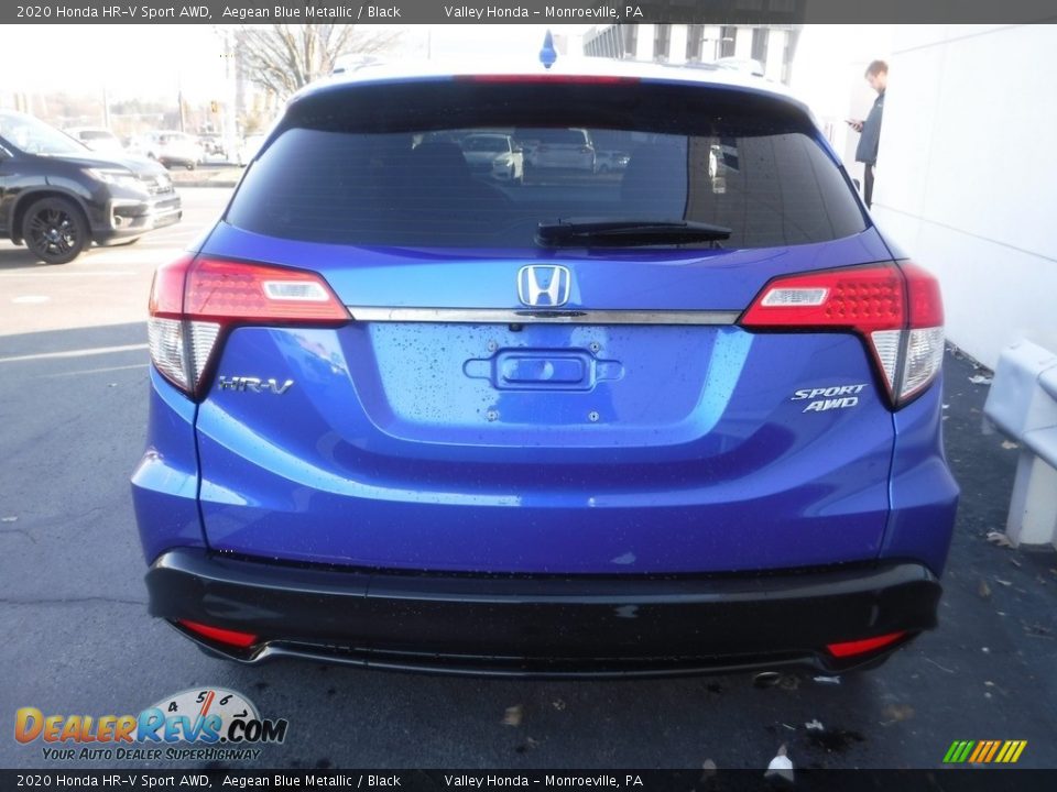 2020 Honda HR-V Sport AWD Aegean Blue Metallic / Black Photo #9