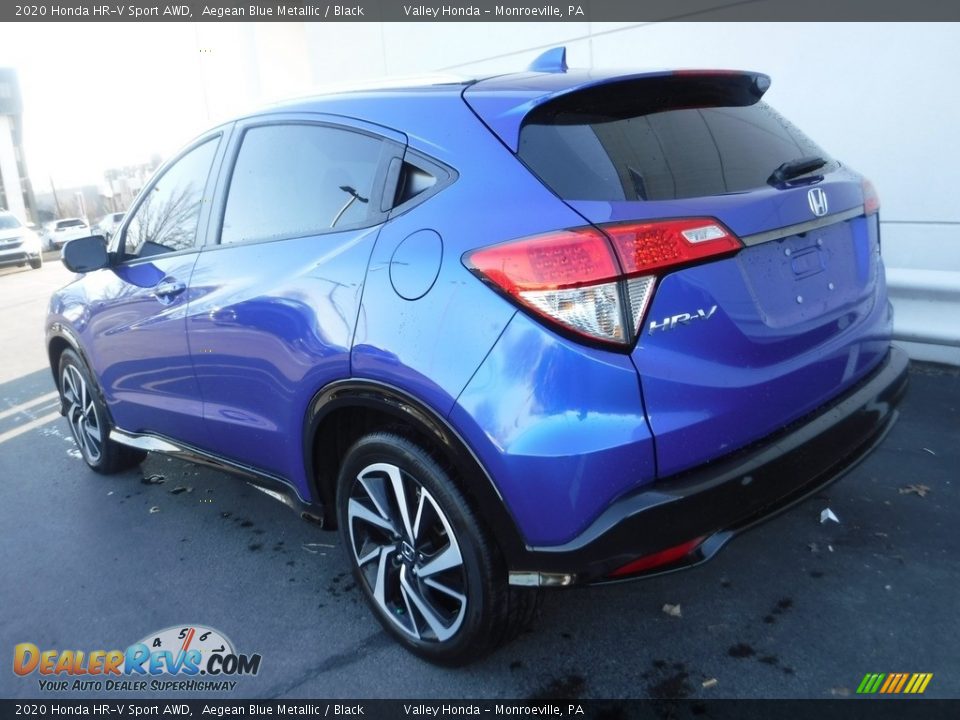 2020 Honda HR-V Sport AWD Aegean Blue Metallic / Black Photo #10