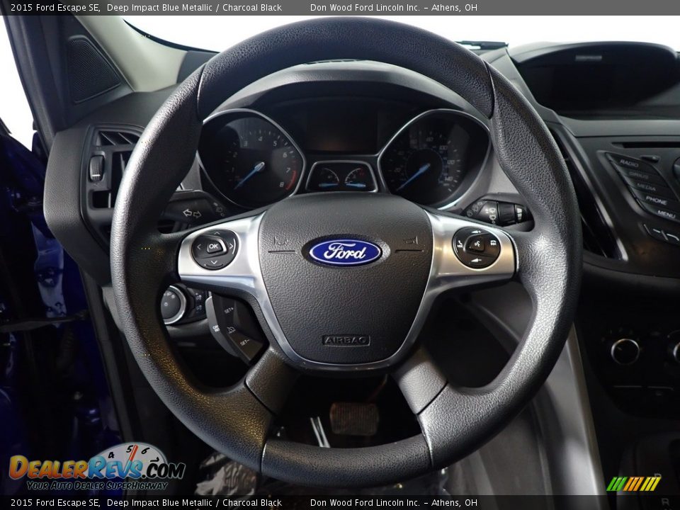 2015 Ford Escape SE Deep Impact Blue Metallic / Charcoal Black Photo #26