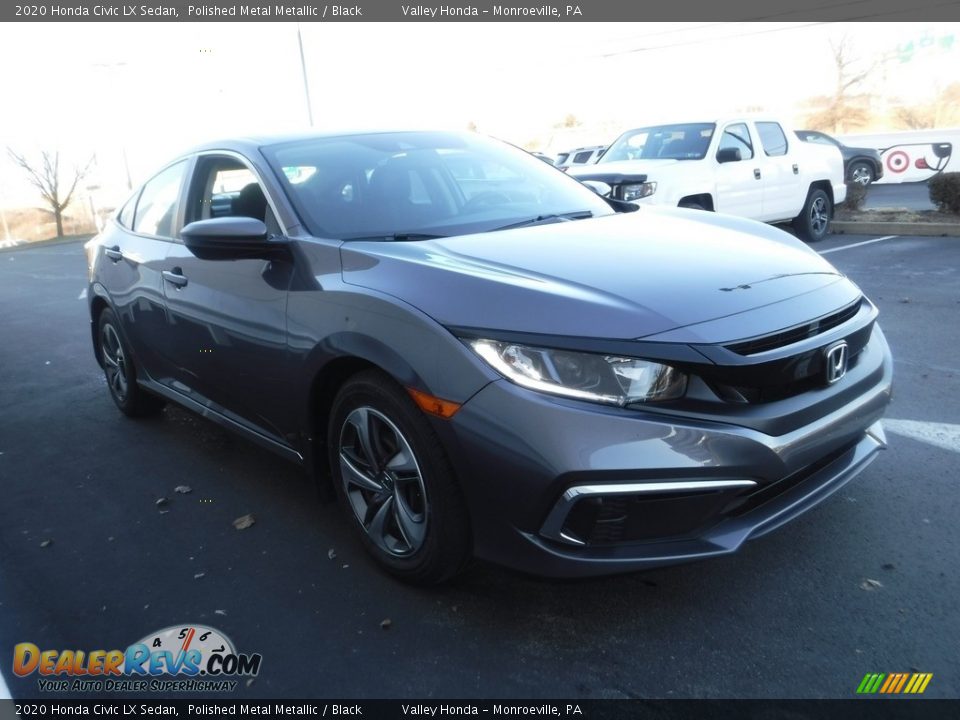 2020 Honda Civic LX Sedan Polished Metal Metallic / Black Photo #5