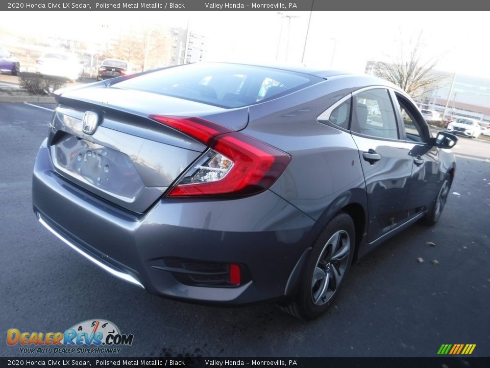 2020 Honda Civic LX Sedan Polished Metal Metallic / Black Photo #6