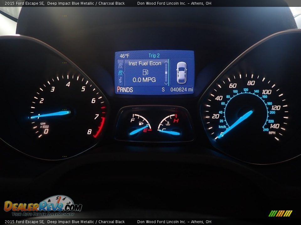 2015 Ford Escape SE Deep Impact Blue Metallic / Charcoal Black Photo #27
