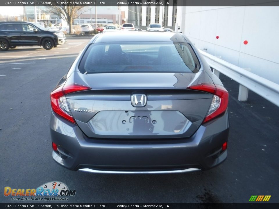 2020 Honda Civic LX Sedan Polished Metal Metallic / Black Photo #7