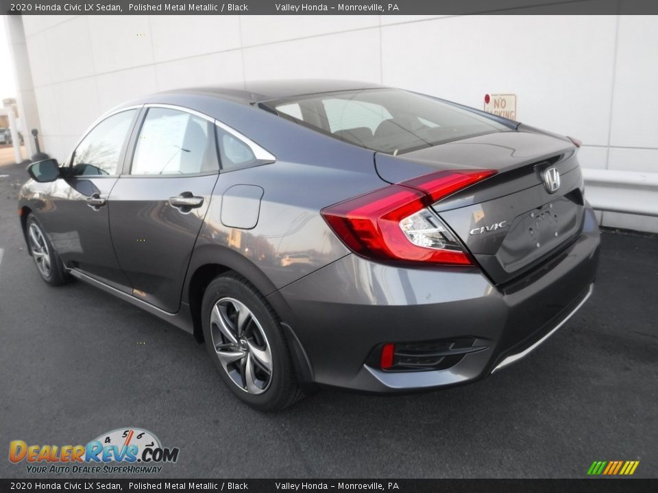 2020 Honda Civic LX Sedan Polished Metal Metallic / Black Photo #8