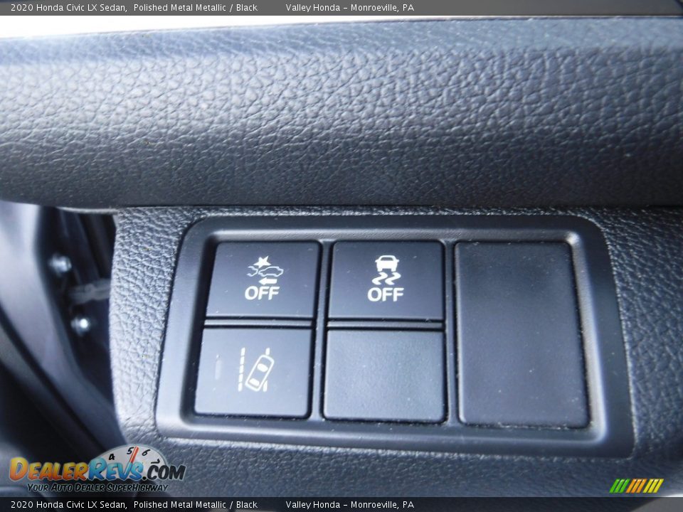2020 Honda Civic LX Sedan Polished Metal Metallic / Black Photo #12