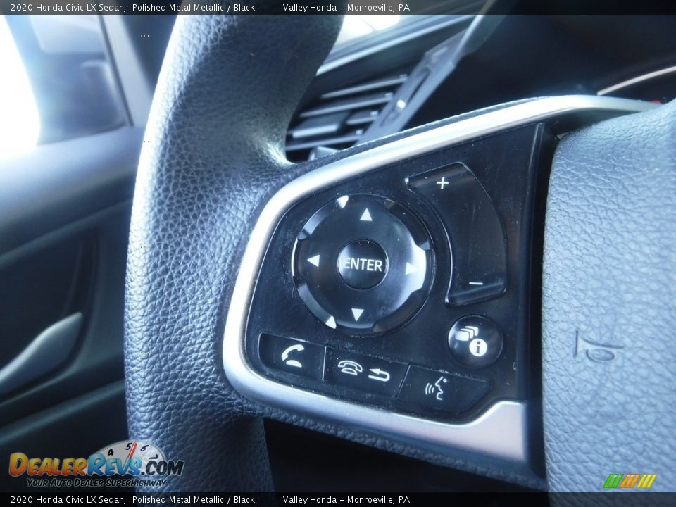 2020 Honda Civic LX Sedan Polished Metal Metallic / Black Photo #18