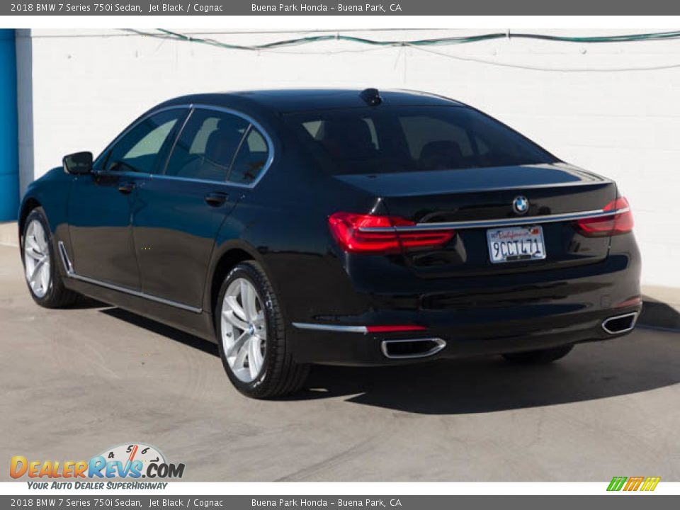 2018 BMW 7 Series 750i Sedan Jet Black / Cognac Photo #2