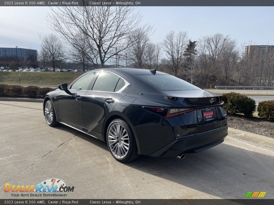 2023 Lexus IS 300 AWD Caviar / Rioja Red Photo #4