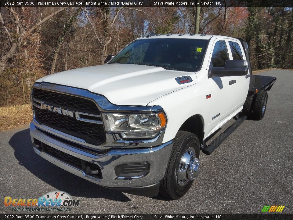 2022 Ram 3500 Tradesman Crew Cab 4x4 Bright White / Black/Diesel Gray Photo #2