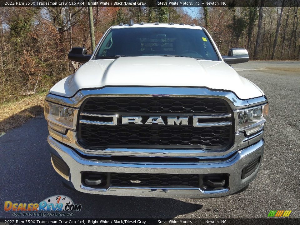 2022 Ram 3500 Tradesman Crew Cab 4x4 Bright White / Black/Diesel Gray Photo #3