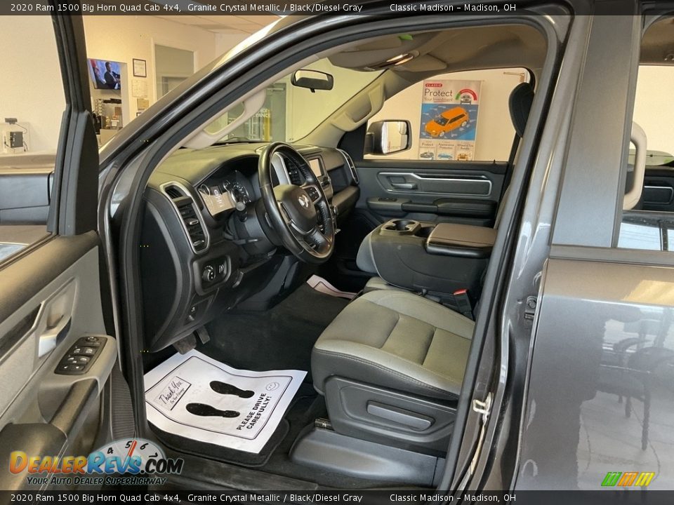 2020 Ram 1500 Big Horn Quad Cab 4x4 Granite Crystal Metallic / Black/Diesel Gray Photo #2