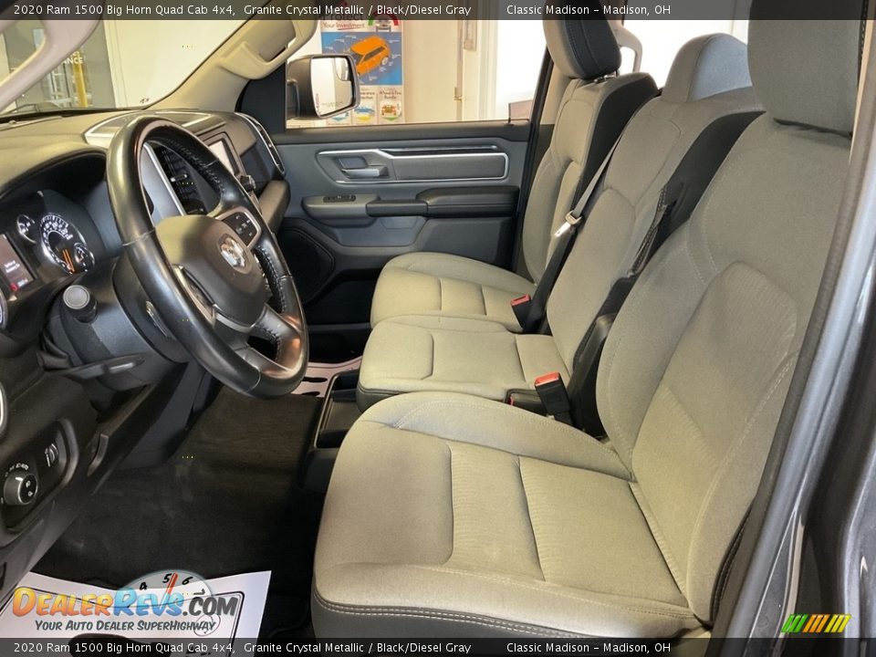 2020 Ram 1500 Big Horn Quad Cab 4x4 Granite Crystal Metallic / Black/Diesel Gray Photo #3