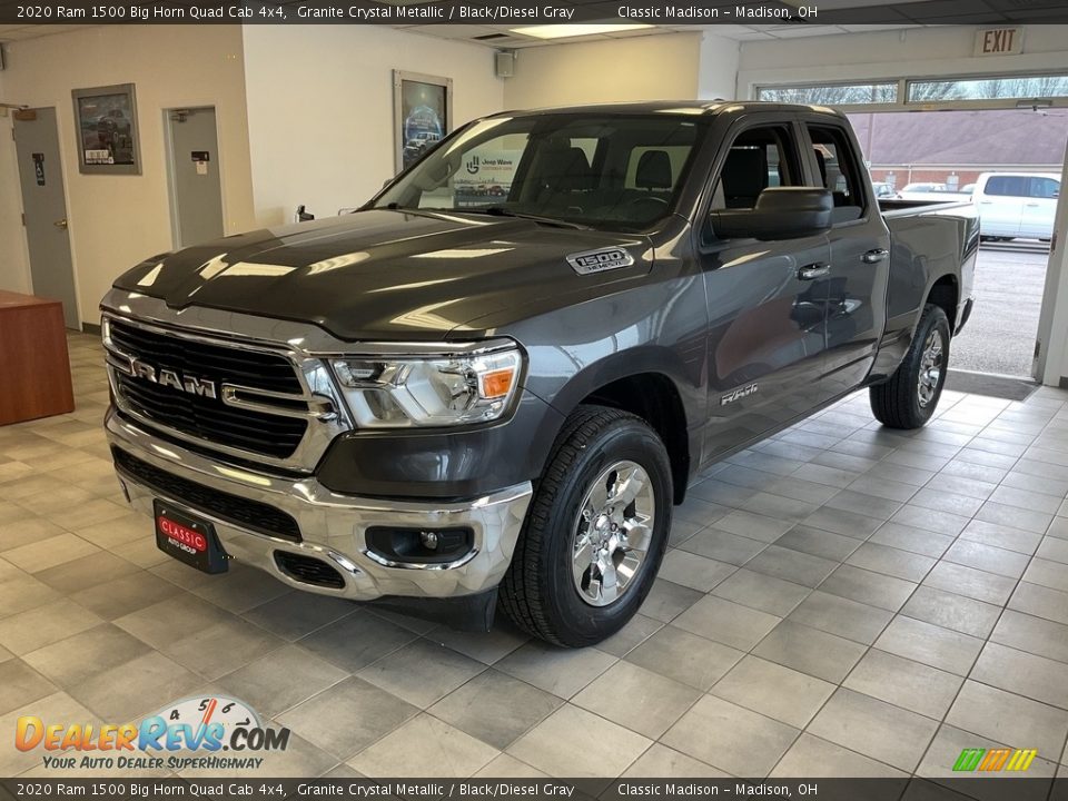 2020 Ram 1500 Big Horn Quad Cab 4x4 Granite Crystal Metallic / Black/Diesel Gray Photo #9