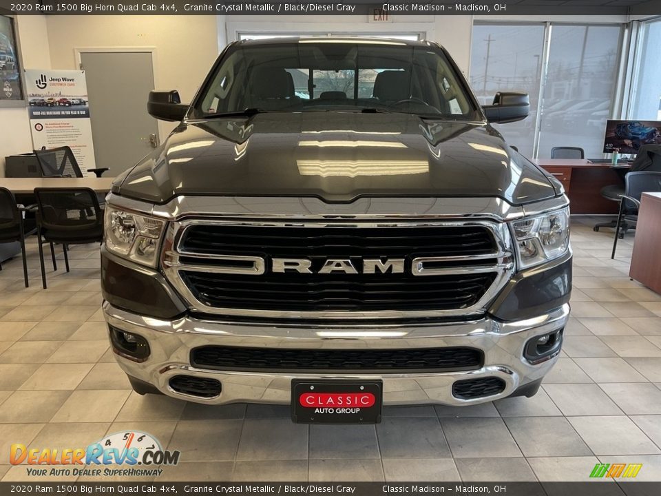 2020 Ram 1500 Big Horn Quad Cab 4x4 Granite Crystal Metallic / Black/Diesel Gray Photo #10
