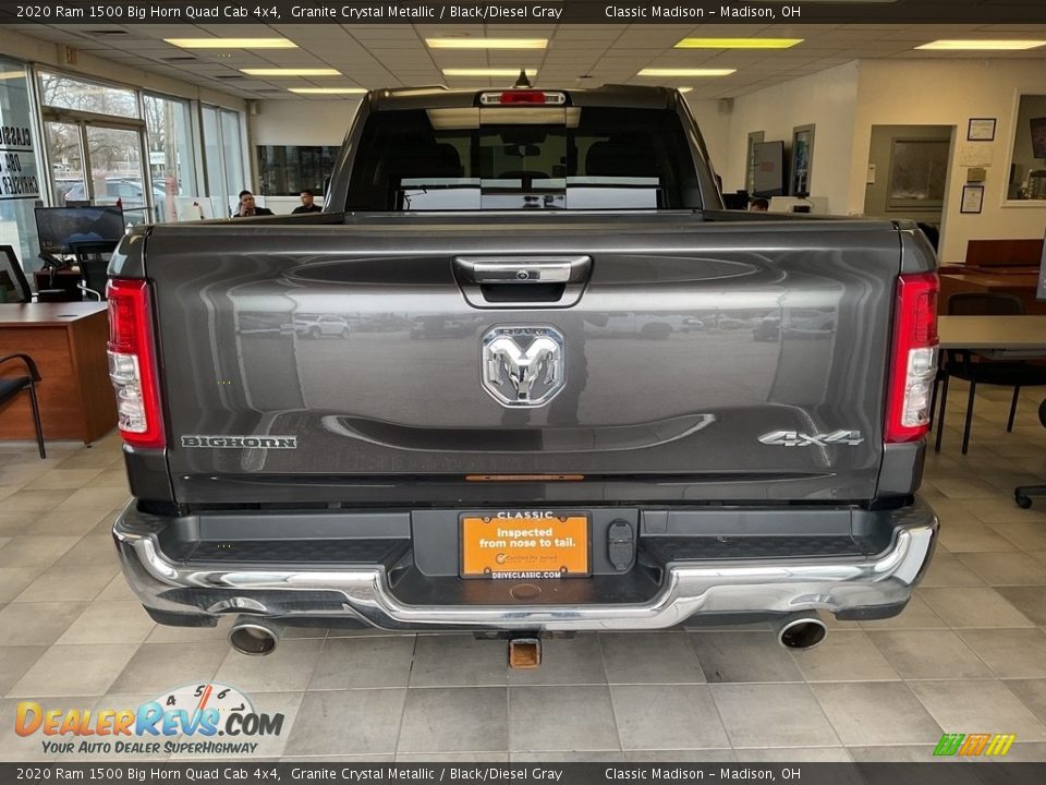 2020 Ram 1500 Big Horn Quad Cab 4x4 Granite Crystal Metallic / Black/Diesel Gray Photo #11