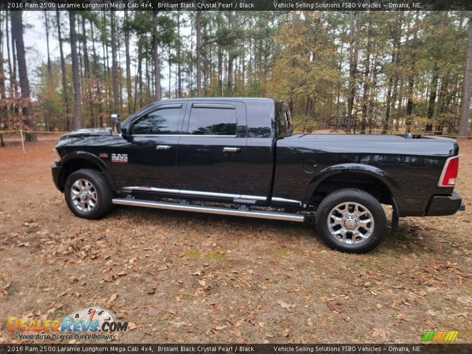 Brilliant Black Crystal Pearl 2016 Ram 2500 Laramie Longhorn Mega Cab 4x4 Photo #1