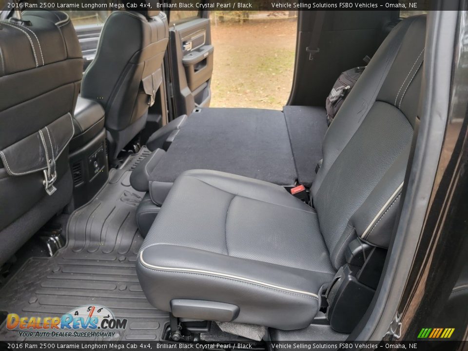 Rear Seat of 2016 Ram 2500 Laramie Longhorn Mega Cab 4x4 Photo #6