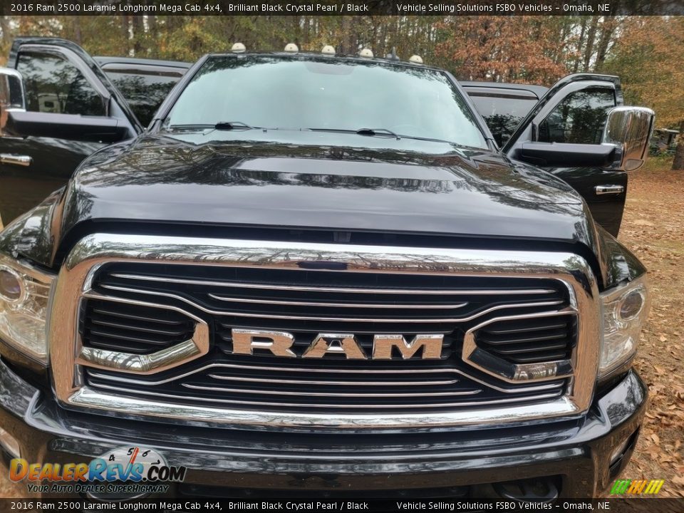 2016 Ram 2500 Laramie Longhorn Mega Cab 4x4 Brilliant Black Crystal Pearl / Black Photo #10