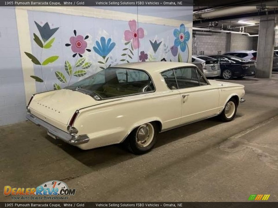 1965 Plymouth Barracuda Coupe White / Gold Photo #2