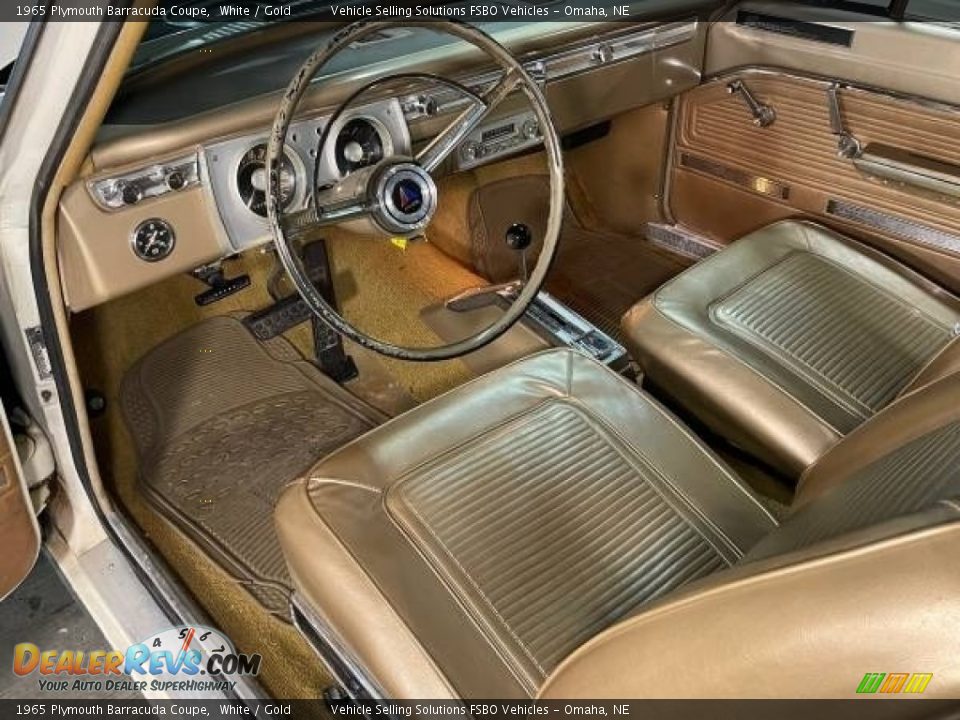 Gold Interior - 1965 Plymouth Barracuda Coupe Photo #3