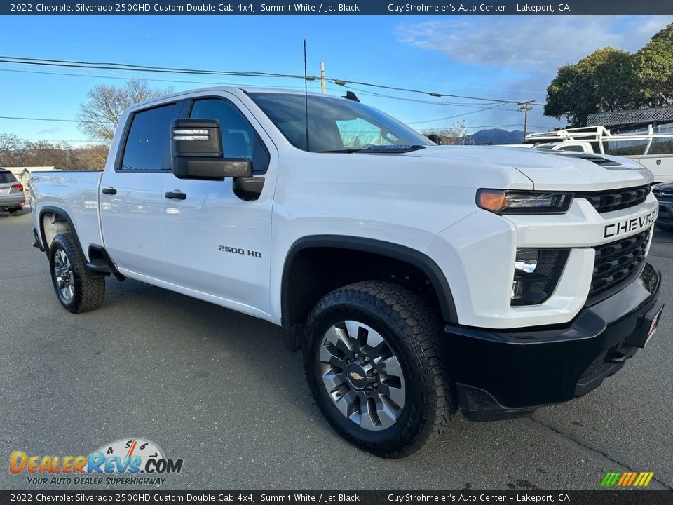 2022 Chevrolet Silverado 2500HD Custom Double Cab 4x4 Summit White / Jet Black Photo #1