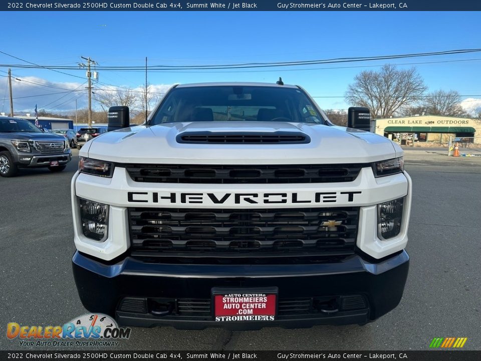 2022 Chevrolet Silverado 2500HD Custom Double Cab 4x4 Summit White / Jet Black Photo #2