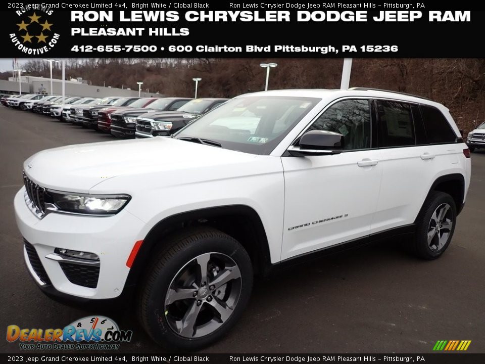 2023 Jeep Grand Cherokee Limited 4x4 Bright White / Global Black Photo #1