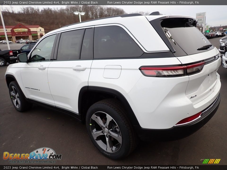 2023 Jeep Grand Cherokee Limited 4x4 Bright White / Global Black Photo #3