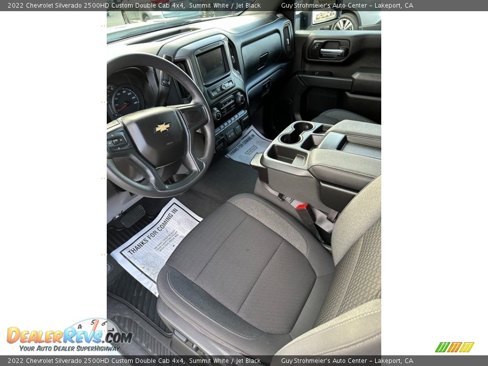 2022 Chevrolet Silverado 2500HD Custom Double Cab 4x4 Summit White / Jet Black Photo #10