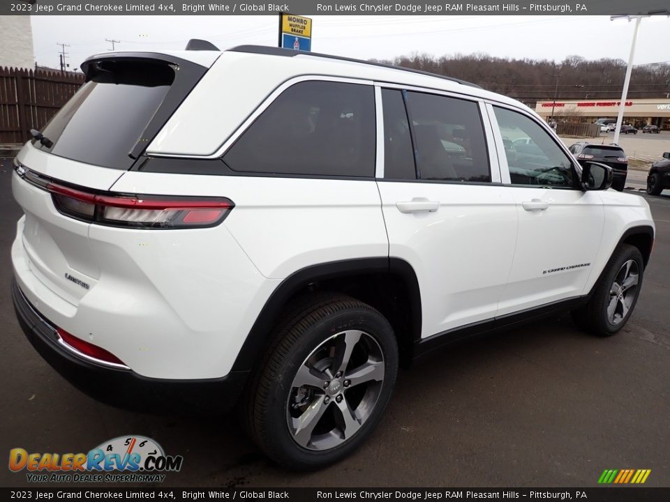 2023 Jeep Grand Cherokee Limited 4x4 Bright White / Global Black Photo #6