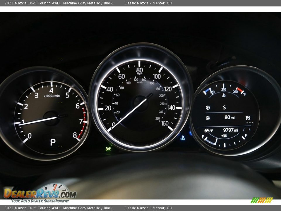 2021 Mazda CX-5 Touring AWD Machine Gray Metallic / Black Photo #8