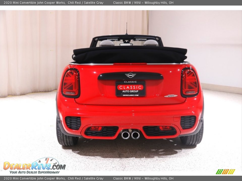 2020 Mini Convertible John Cooper Works Chili Red / Satellite Gray Photo #21