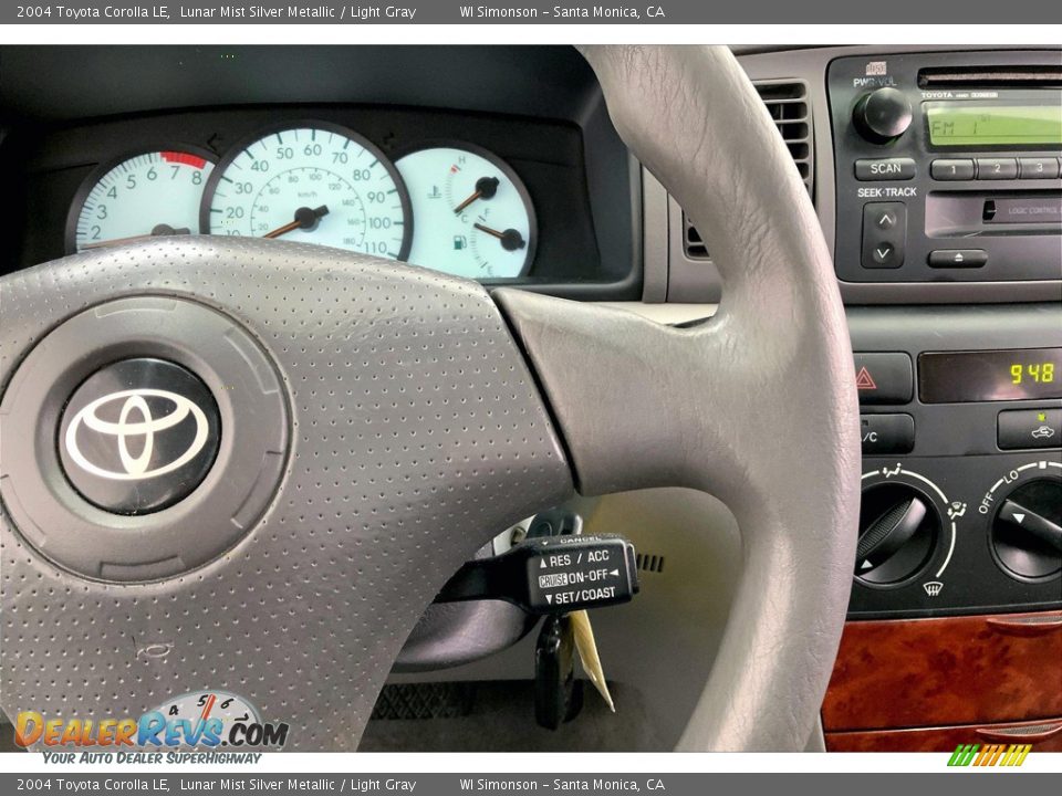 2004 Toyota Corolla LE Steering Wheel Photo #22
