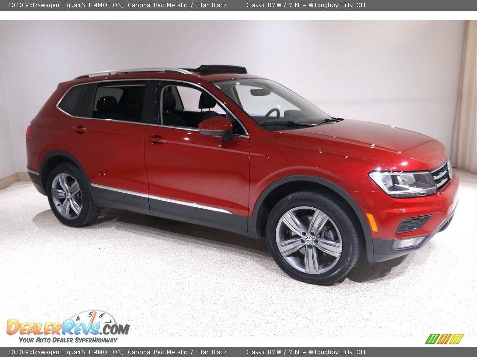 2020 Volkswagen Tiguan SEL 4MOTION Cardinal Red Metallic / Titan Black Photo #1