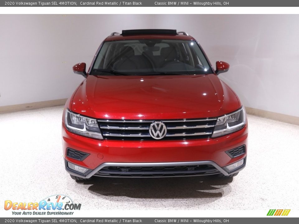 2020 Volkswagen Tiguan SEL 4MOTION Cardinal Red Metallic / Titan Black Photo #2