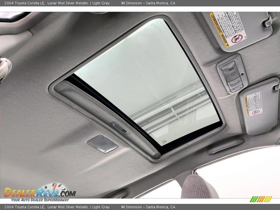 Sunroof of 2004 Toyota Corolla LE Photo #25